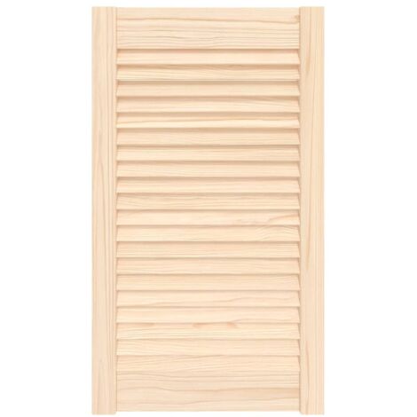 Porte d'armoire à persiennes，Porte d'entrée 69x39,4 cm bois de pin massif CFW35252