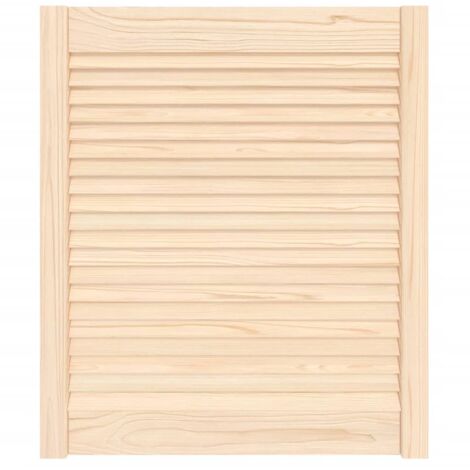 Porte d'armoire à persiennes，Porte d'entrée 69x59,4 cm bois de pin massif CFW65617