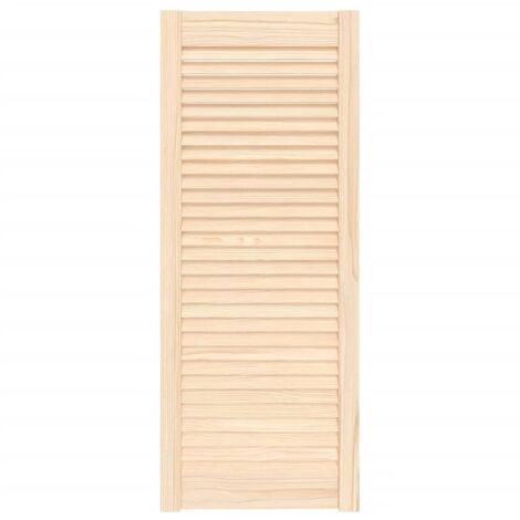 Porte d'armoire à persiennes，Porte d'entrée 99,3x39,4 cm bois de pin massif CFW73350