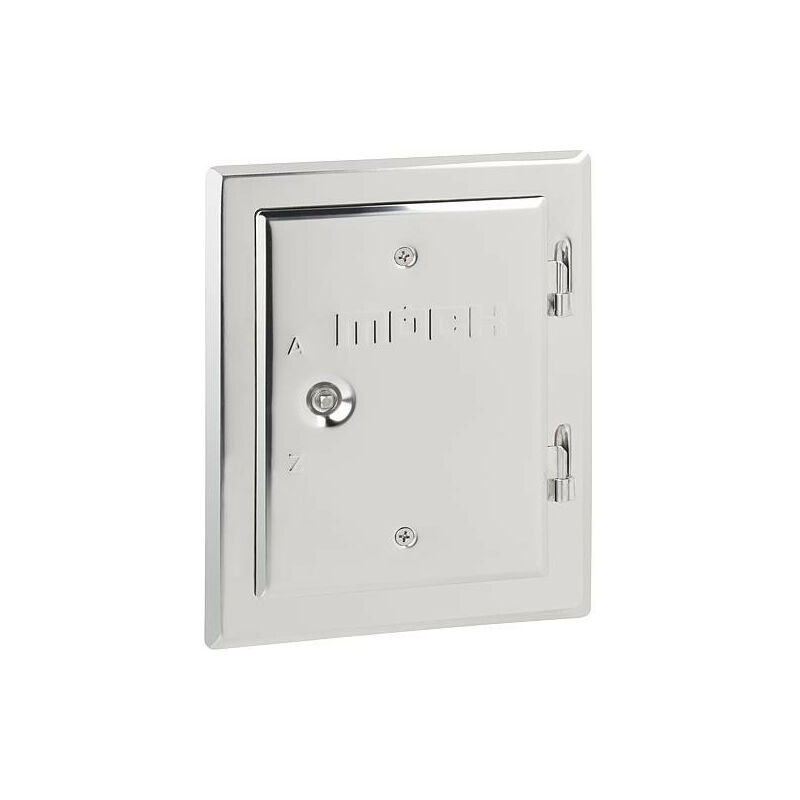 Porte de cheminée en acier inox V2A 14 x 20 cm