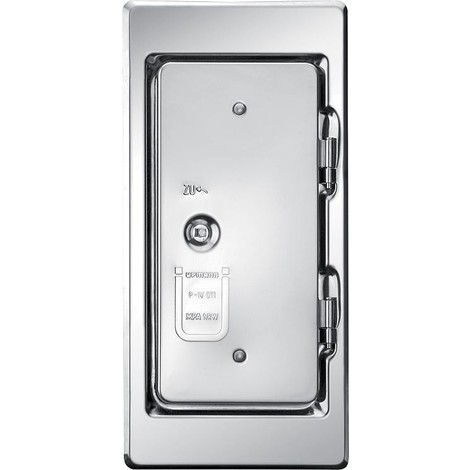 porte de cheminee en inox fermeture 4 pans type K 18 E V4A, 18/25 cm