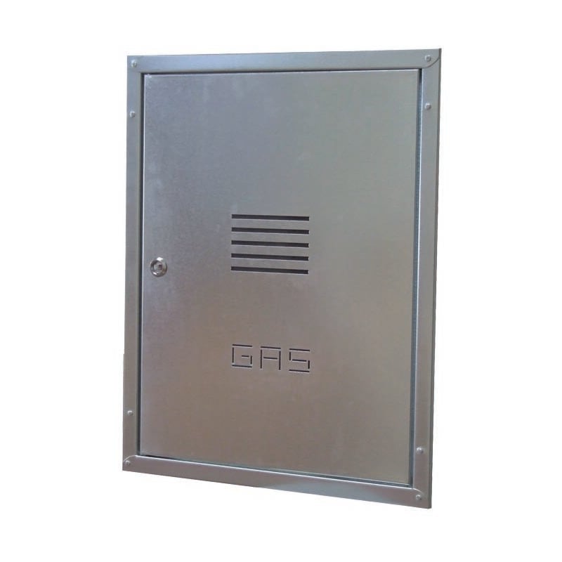 Porte de compteur de gaz encastrée avec cadre en tôle galvanisée h50 l40