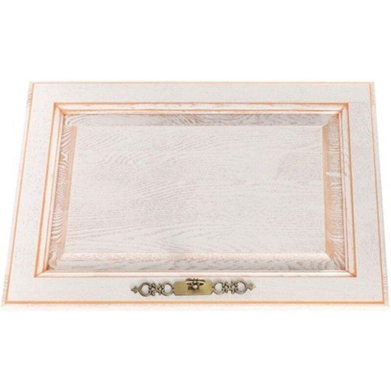 Gd Menuiseries - Porte De Cuisine Florale Saumon Hotte H420Xl600