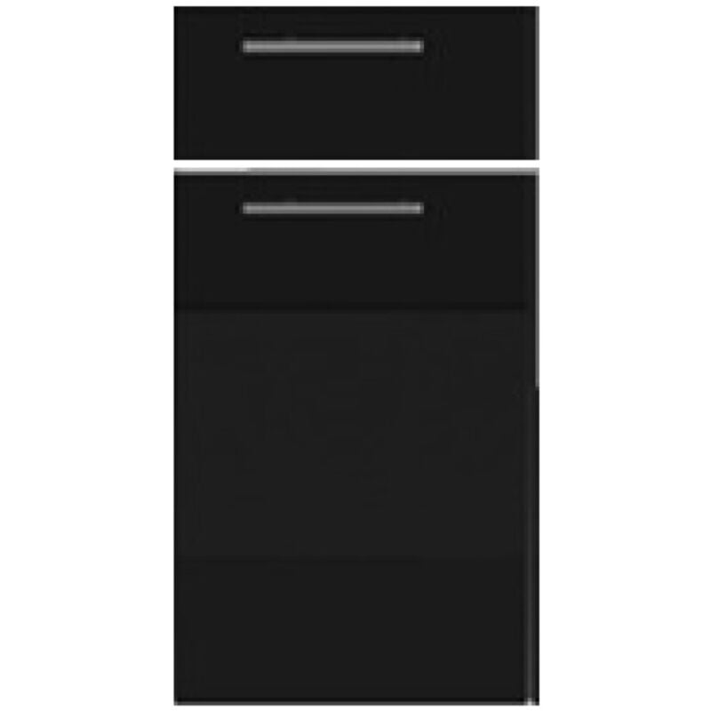 Gd Menuiseries - Porte De Cuisine Lumi Onyx H700Xl600 1 Porte + 1 Tiroir Vendu Séparement Kit Tiroir