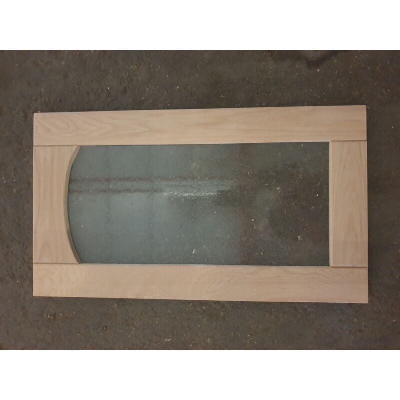 Gd Menuiseries - Porte De Cuisine Nature Brut H350xl800 Vitree