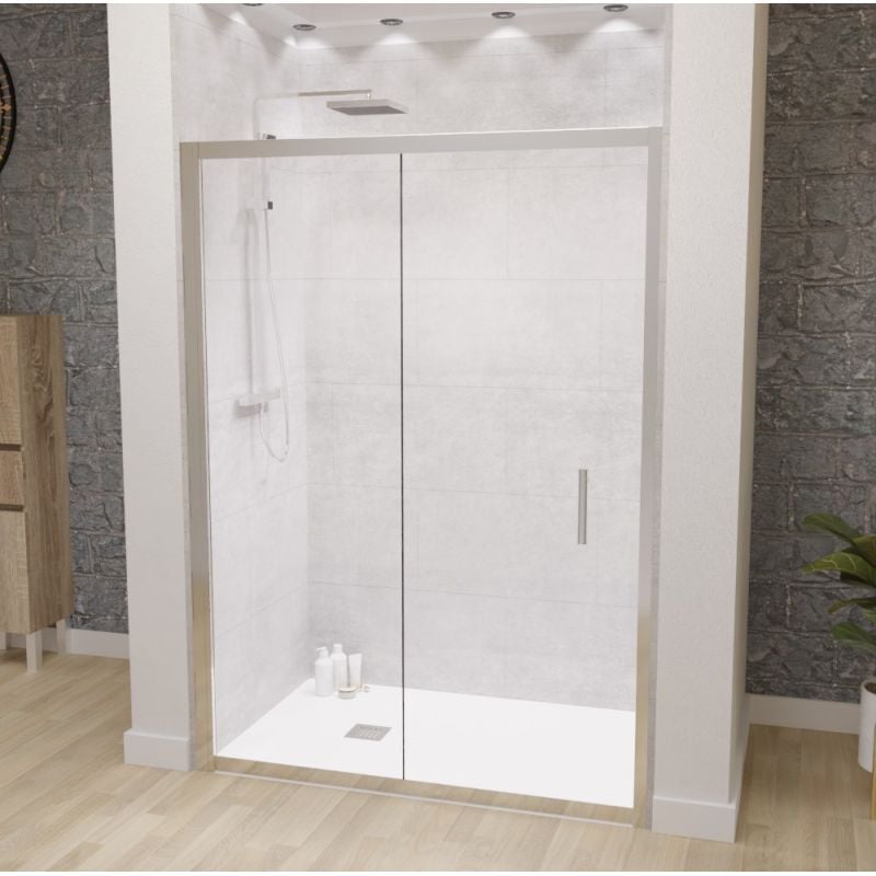 Porte de douche 140 cm coulissante nerina