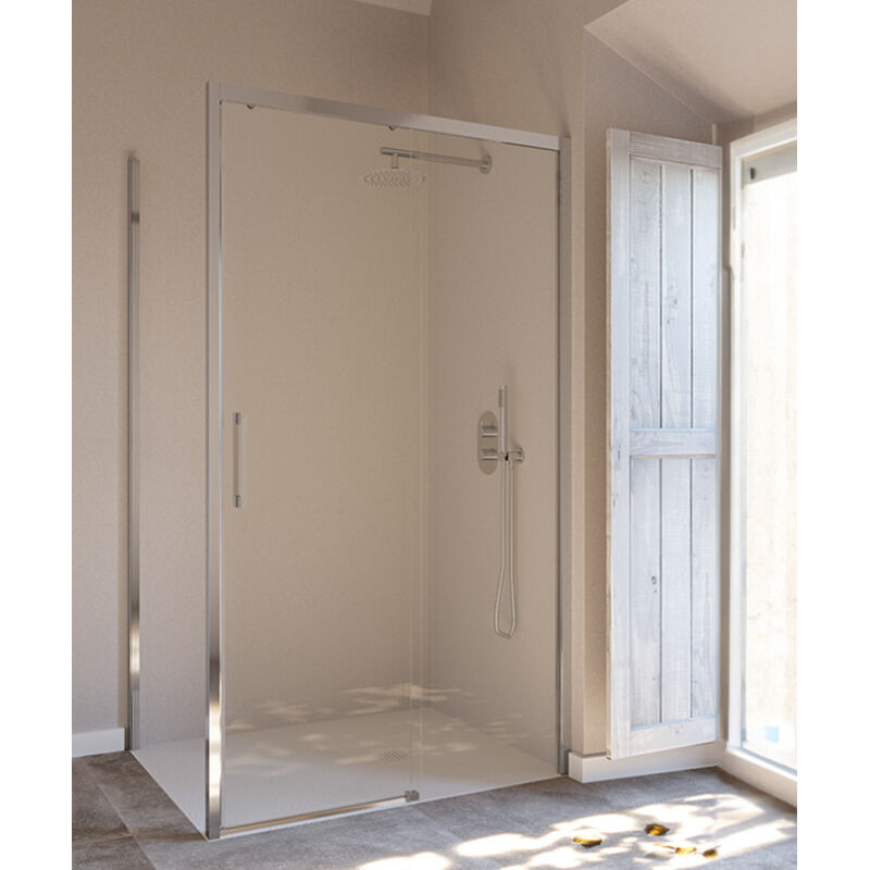 Sanycces - Porte de douche coulissante une porte New Lisboa - 130 cm