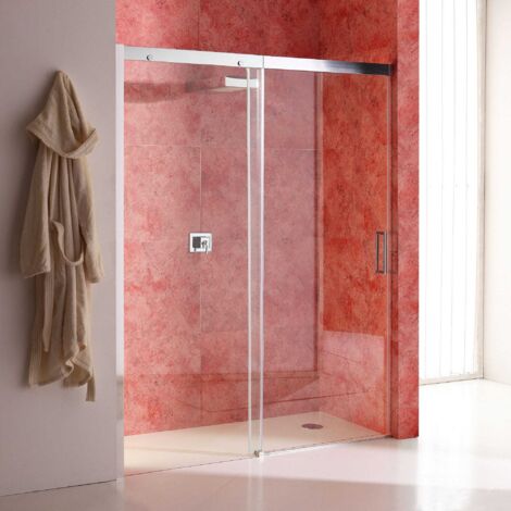 Porte De Douche En Niche De 140 Cm, Côté Fixe À Gauche, Verre Transparent   Dream