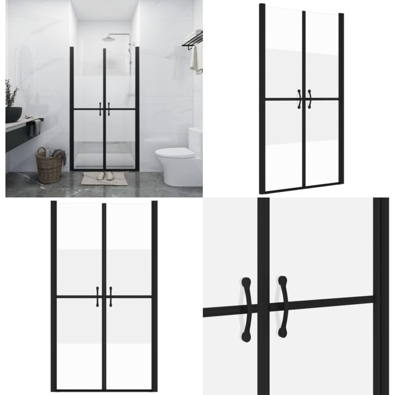 Porte de douche esg demi-dépoli (78-81)x190 cm - porte de cabine de douche - portes de cabine de douche - Home & Living