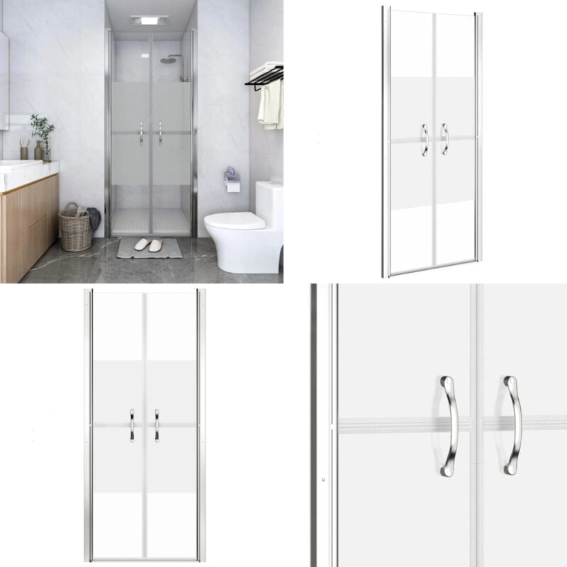 Porte de douche esg demi-dépoli 96x190 cm - porte de cabine de douche - portes de cabine de douche - Home & Living