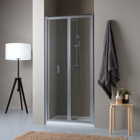 KIAMAMI VALENTINA Porte De Douche Niche Avec Ouverture À Livre De 95Cm Soffio