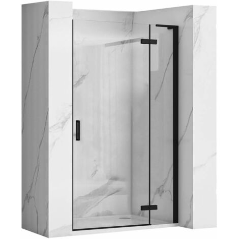 PORTE DE DOUCHE REA HUGO 80 BLACK