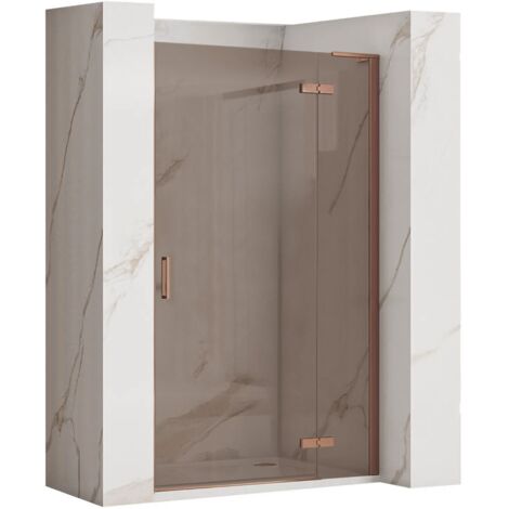 PORTE DE DOUCHE REA HUGO BRUSH COPPER 80