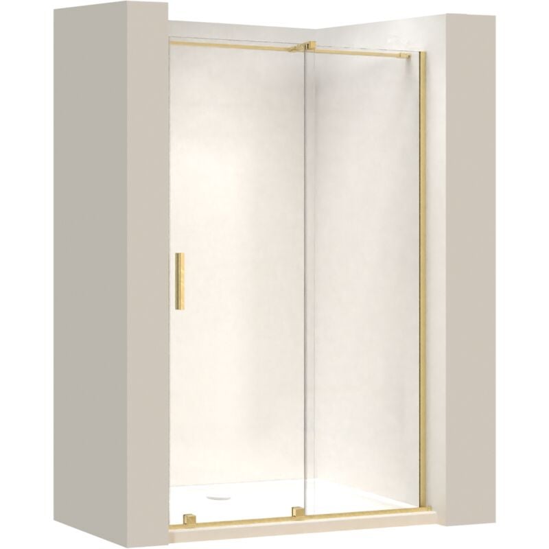 Porte De Douche Rea Montana Brushed Gold 140