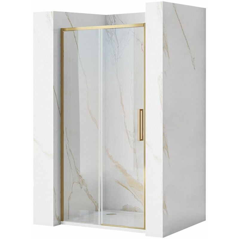 Porte de douche REA rapid slide brush gold 100