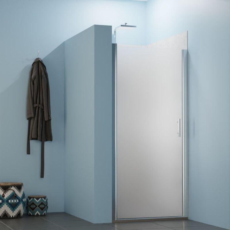 Porte de douche sablée pivotante sandy Full 100 cm