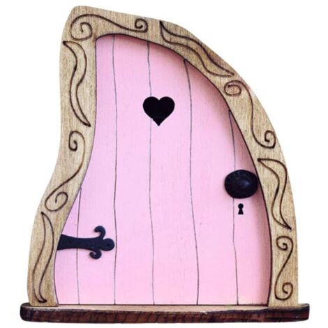 Porte de Fée Miniature, Accessoires Miniatures de Jardin Féerique pour Les Arbres Muraux de Chambre d'enfants (5)