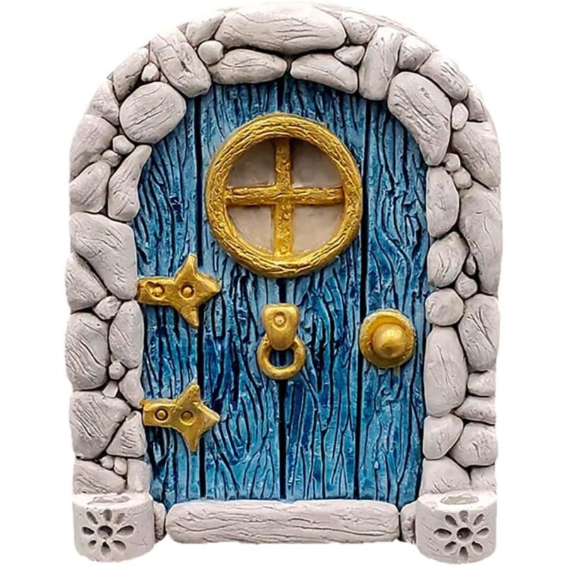 Porte de Fée Miniature pour Portes de Petite Maison de Conte de Fées, Porte de Fée pour Arbres, Porte de Fée Miniature, Décoration de Jardin