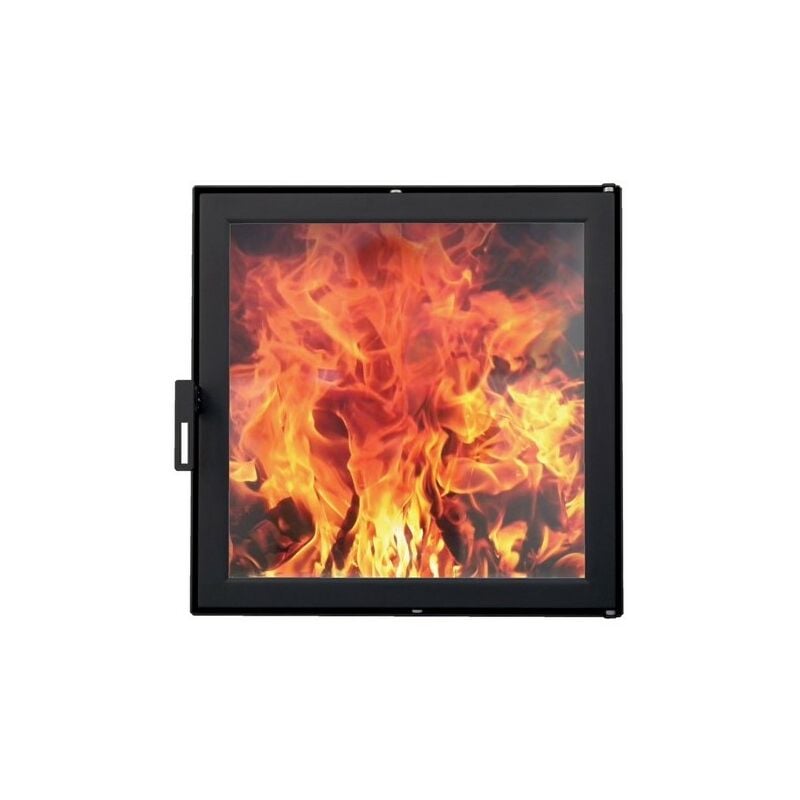 Porte de foyer htt 301 Noire satin