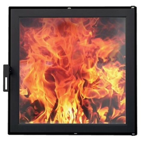 Porte de foyer HTT 301 Noire satin