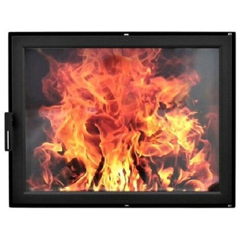 Porte de foyer HTT 302 Noire satin