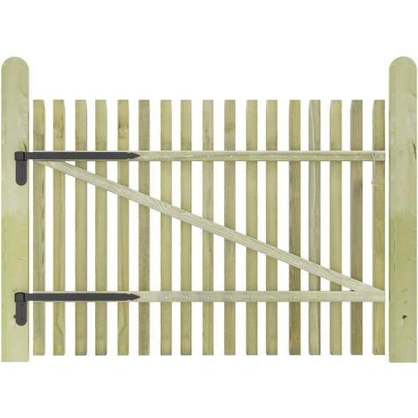 Porte de jardin en piquets Bois de pin imprégné 100x75 cm vidaXL - N/A