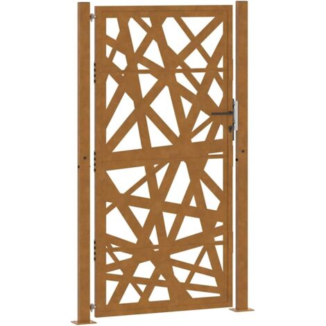 Porte de jardin,Portail de jardin,Portillon acier résistant aux intempéries design lumière CFW44505