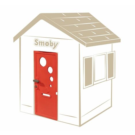 Porte de maison pour cabane enfant - Smoby - Rouge