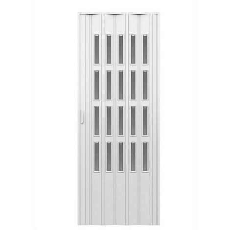 Porte pliante industrielle efa-sft therm / automatique / accordéon /  semi-vitré / en métal / isolation thermique