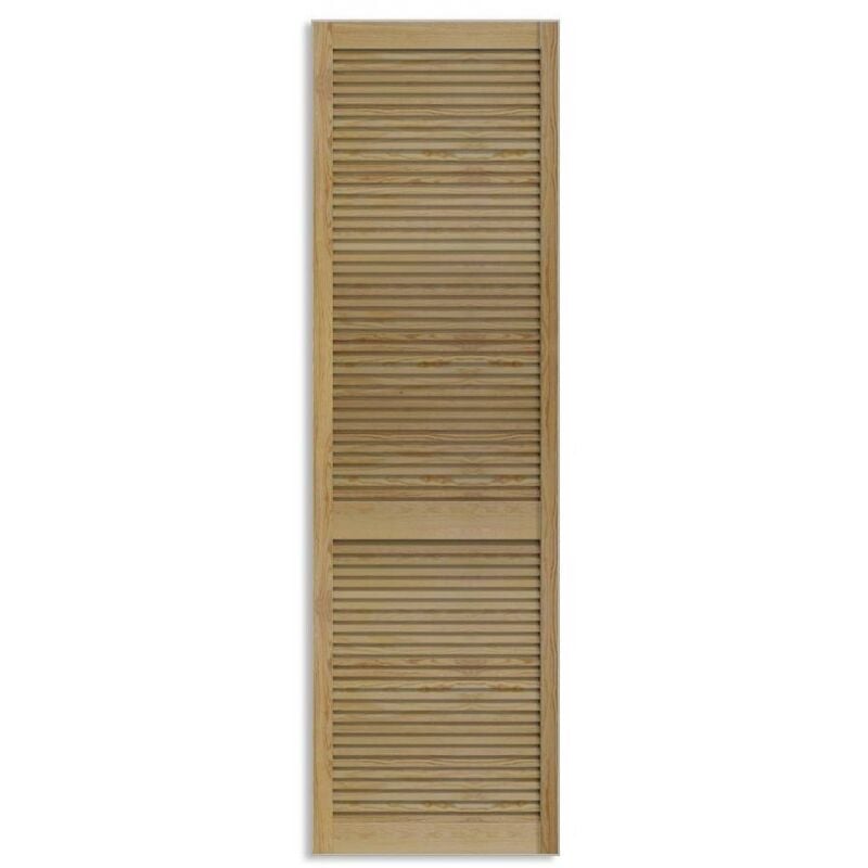 Porte De Placard Naturel Persiennee 69 x 29,4 Cm