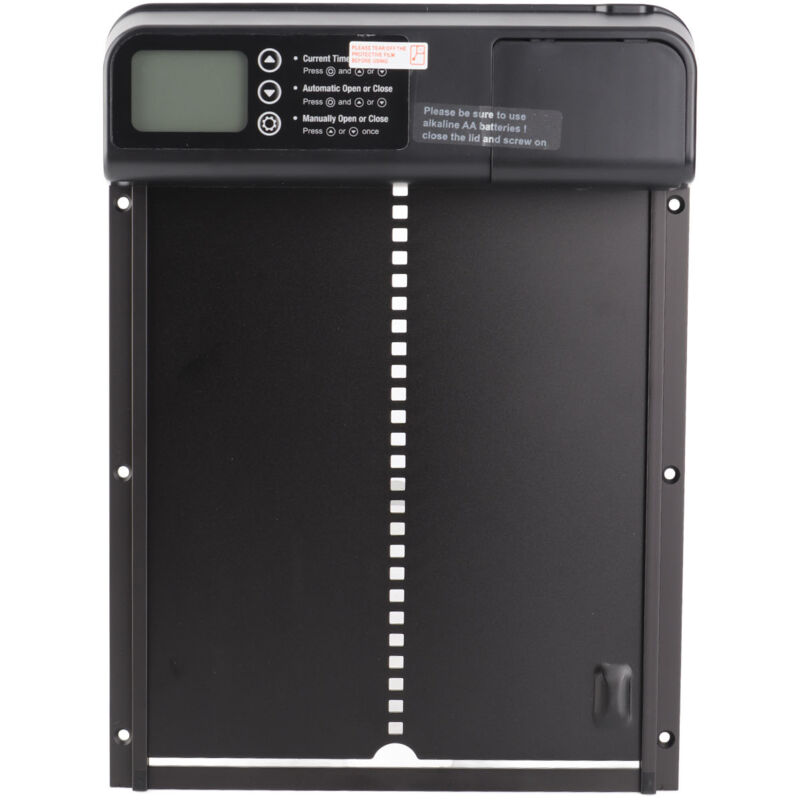 Zoternen - Porte de poulailler à minuterie automatique, porte pour animaux de compagnie en aluminium IP45 étanche, porte de poulailler à ouverture