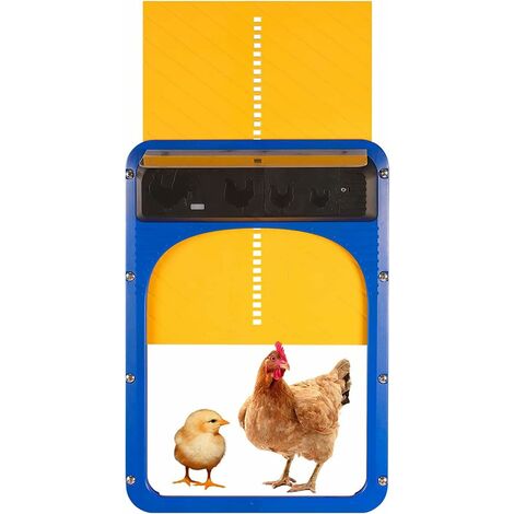 Porte de poulailler automatique avec capteur de lumière, ouverture et fermeture automatiques - Protection intelligente des volailles BF