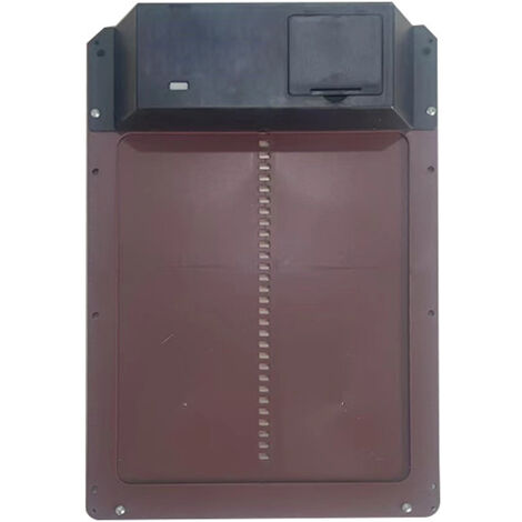 Porte de poulailler automatique Porte de poulailler à détection de lumière automatique Poulailler Porte pour animaux de compagnie（Marron）