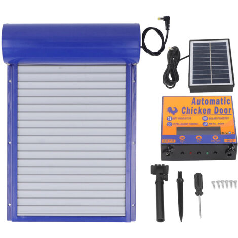 Porte de Poule Automatique à Énergie Solaire avec Minuterie Journalière Réglable