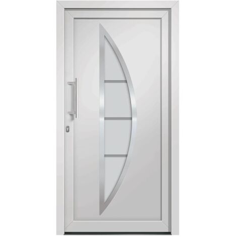 Porte d'entrée Blanc 108x208 cm
