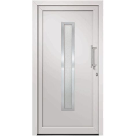 Porte d'entrée Blanc 98x200 cm
