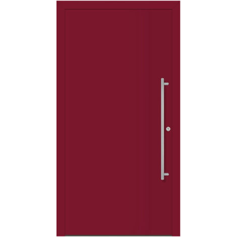 Porte d'entrée en métal Home RAL 3003 B.1100mm H.2100mm DIN gauche RC 2 n.DIN EN 1627 PROMAT