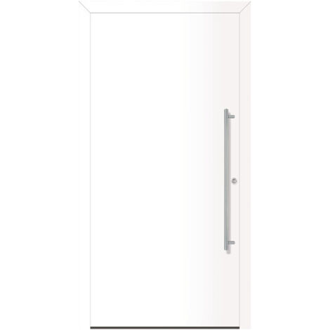 Porte d'entrée en métal Home RAL 9016 B.1100mm H.2100mm DIN gauche RC 2 n.DIN EN 1627 PROMAT