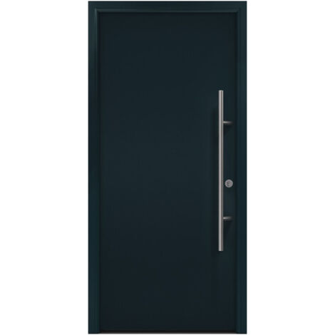 Porte d'entrée en métal PRO anthracite RAL7016 B1100mm H2100mm gauche RC2 n.DIN EN1627