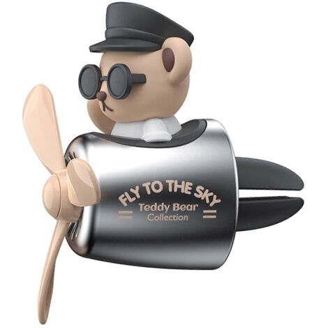 Porte-diffuseur d'air pour voiture, support Flying Bear Pilot, décoration intérieure pour bouches d'aération.