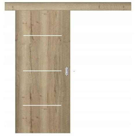 Porte d'intérieur coulissante DONATTI en plusieurs dimensions - Poussant: Droit - Largeur porte: 70 cm