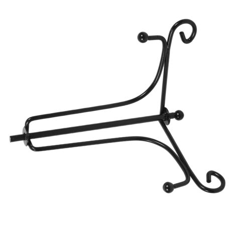 Porte-display en fer easel pour cadre photo, plaque, trophée, livre - 4" (10.1cm), noir - 1 unité