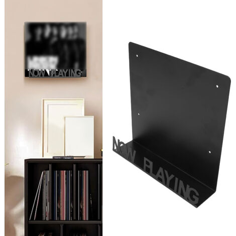 Porte-disque mural [no brand] modèle classique en métal fer forgé avec support protecteur