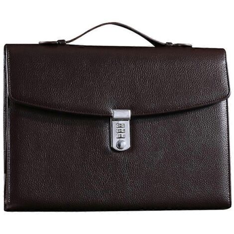 Porte-documents de bureau marron pour réunions professionnelles