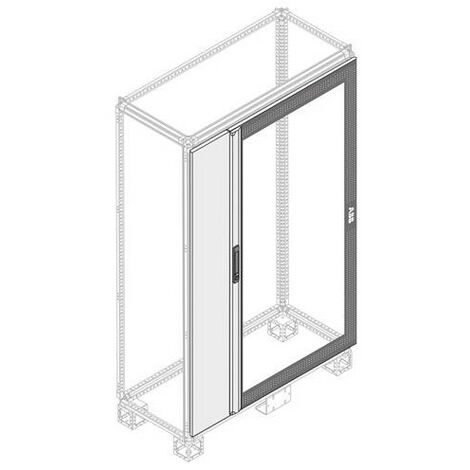 Porte Double IP40 Demi-Porte pleine H 2000mm L 250mm (x1) 1STQ007373A0000 ABB PDLB2120