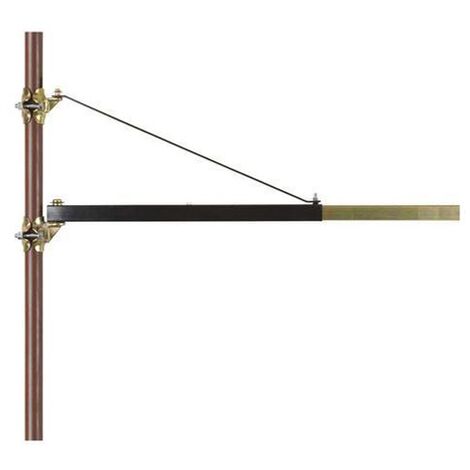 Bras pivotant levage palan support 600g 110cm treuil câble Potence Fixation  4250390898053