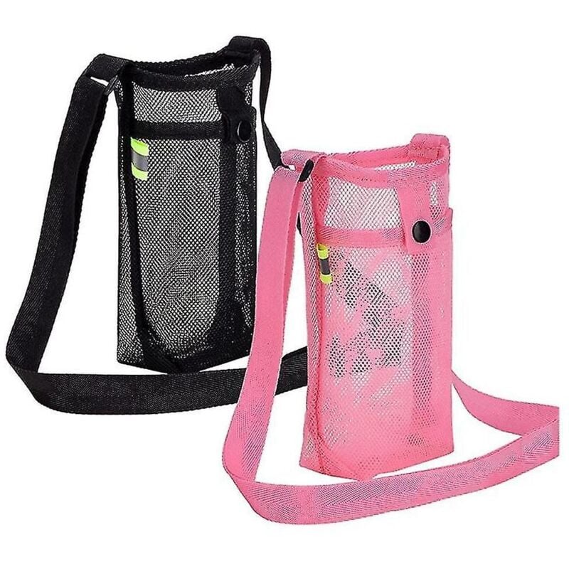 Fei Yu - Porte-eau Porte-eau avec bandoulière réglable Sac de plage Porte-eau, rose