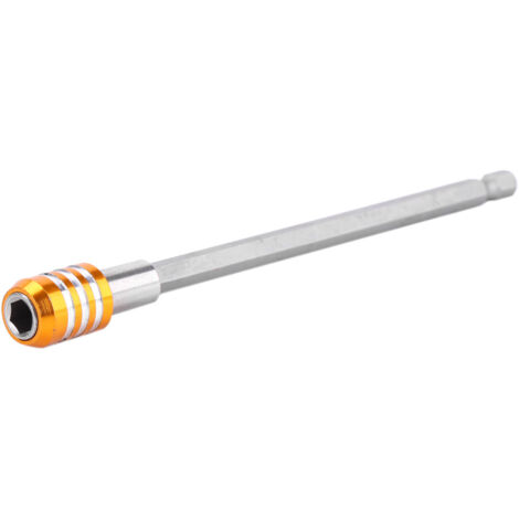 Porte-embout à libération rapide en acier inoxydable, tige d'extension 1/4'' à six pans creux (150 mm, jaune)