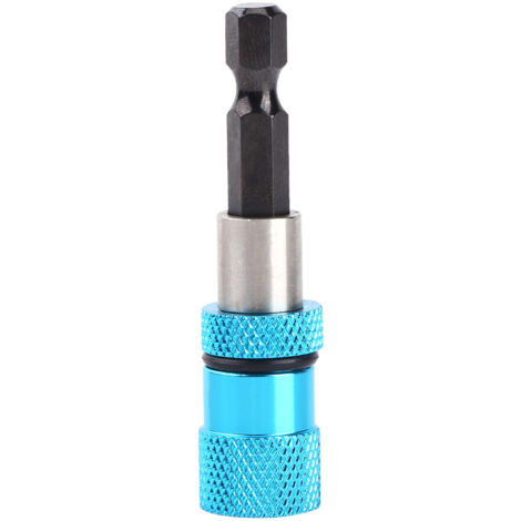 Porte-embout magnétique 1/4 de pouce avec tige d'extension pour perceuse visseuse, longueur 60mm