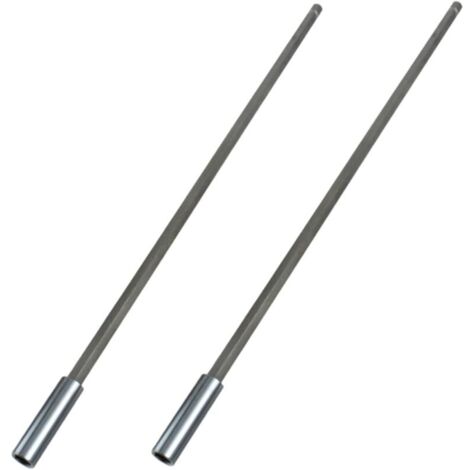 Porte-embout magnétique, 2 porte-embouts d'extension de foret, tige hexagonale 1/4 en acier au carbone magnétique, extension de tournevis 300 mm/12 pouces pour tournevis à percussion, perceuse
